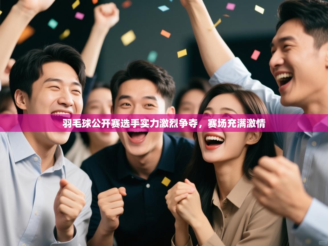 羽毛球公开赛选手实力激烈争夺，赛场充满激情